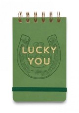 ΣΗΜΕΙΩΜΑΤΑΡΙΟ A6 ΣΠΙΡΑΛ DESIGNSWORK VINTAGE SASS TWIN WIRE NOTEPAD  LUCKY YOU