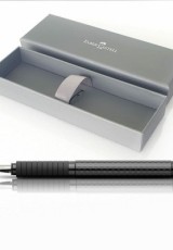 ΠΕΝΑ FABER-CASTELL ΑΠΟ ΑΤΣΑΛΙ ΓΚΡΙ ΜΑΥΡΟ ΜΕΛΑΝΙ