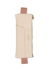 ΚΑΣΕΤΙΝΑ  VEGAN LEATHER PEN POUCH -CREAM + TAUPE