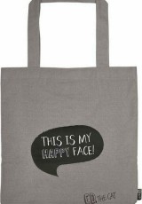 ΤΣΑΝΤΑ MOSES 36X41,4 SHOPPER-CATS HAPPY FACE