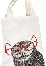 ΥΦΑΣΜΑΤΙΝΗ ΤΣΑΝΤΑ ΒΙΒΛΙΟΥ MOSES LIBRI_X BOOKS OWL RED GLASSES 20Χ25