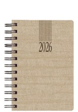 ΗΜΕΡΟΛΟΓΙΟ ΗΜΕΡΗΣΙΟ 2026 ΣΠΙΡΑΛ 16,6X24 KASHMIR ΜΠΕΖ