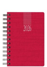 ΗΜΕΡΟΛΟΓΙΟ ΗΜΕΡΗΣΙΟ 2026 ΣΠΙΡΑΛ 16,6X24 INDIANA WIRE ΚΟΚΚΙΝΟ