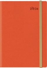 ΗΜΕΡΟΛΟΓΙΟ 2026 ΗΜΕΡΗΣΙΟ ΣΠΙΡΑΛ 17X24 APPEEL SAFFIANO ECO ΠΟΡΤΟΚΑΛΙ