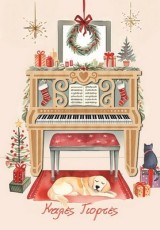 ΕΥΧΕΤΗΡΙΑ ΧΡΙΣΤΟΥΓΕΝΝΙΑΤΙΚΗ ΚΑΡΤΑ HOLLYWOOD ΣΤΟΛΙΔΙ ΠΙΑΝΟ FUN CREATIONS