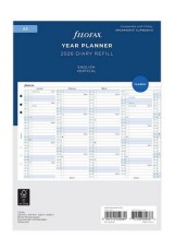 ΕΤΗΣΙΟ ΠΛΑΝΟ FILOFAX 2026 A5 ΑΓΓΛΙΚΟ - VERTICAL YEAR PLANNER ENGLISH ΛΕΥΚΟ