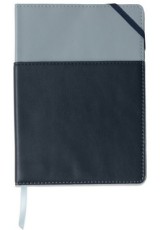 ΣΗΜΕΙΩΜΑΤΑΡΙΟ DESIGNWORKS 96Φ ΜΕ ΛΑΣΤΙΧΟ ΜΠΛΕ ΡΙΓΕ Α5