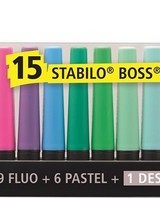ΜΑΡΚΑΔΟΡΟΙ STABILO BOSS 70/15 DESKSET 15ΤΜΧ