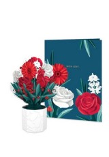 ORIGAMO ΚΑΡΤΑ ΕΥΧΕΤΗΡΙΑ ΑΝΑΔΥΟΜΕΝΗ ΔΑΦΝΕΣ 13.6x10.5cm MINI FLORA