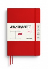 WEEKLY PLANNER LEUCHTTURM1917 2027 A5 HARDCOVER 12M CHERRY