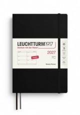 WEEKLY PLANNER LEUCHTTURM1917 2027 A5 SOFTCOVER 12M BLACK