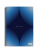 ΤΕΤΡΑΔΙΟ SKAG ΣΠΙΡΑΛ ΡΙΓΕ 3Θ Α4 BLUE PREMIUM