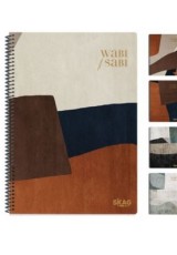 ΤΕΤΡΑΔΙΟ SKAG ΣΠΙΡΑΛ ΡΙΓΕ 3Θ Α4 90Φ WABI SABI