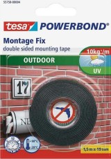 ΑΥΤΟΚΟΛΛΗΤΗ ΤΑΙΝΙΑ ΔΙΠΛΗΣ ΟΨΗΣ TESA OUTDOOR 19mmx1.5m