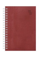 ΗΜΕΡΟΛΟΓΙΟ ΗΜΕΡΗΣΙΟ 2027 ΣΠΙΡΑΛ WRITING FIELDS BURGUNDY B5
