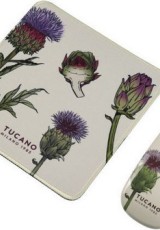 SET MOUSE & MOUSEPAD WHITE TUCANO SCHIZZO