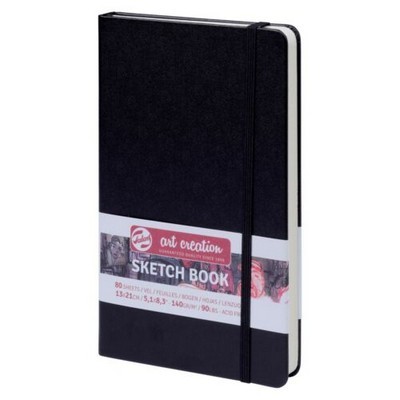 TALENS SKETCH BOOK BLACK 80Φ 13X21 140gr