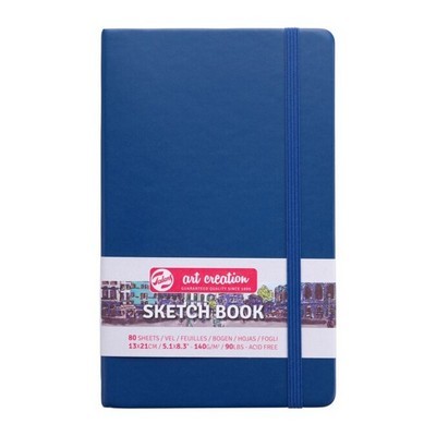 TALENS SKETCH BOOK NAVY BLUE 80Φ 13X21 140gr
