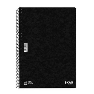 ΤΕΤΡΑΔΙΟ ΣΠΙΡΑΛ SKAG BASIC ΜΑΥΡΟ Α4 2Θ 60Φ 80ΓΡ Ν.9202