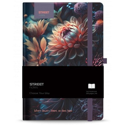 ΣΗΜΕΙΩΜΑΤΑΡΙΟ STREET FLOWERS BLOSSOM A6 48Φ 80gr ριγε