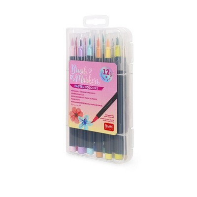ΜΑΡΚΑΔΟΡΟΙ ΚΑΛΛΙΓΡΑΦΙΑΣ LEGAMI BRUSH MARKERS 12 PASTEL ΧΡΩΜΑΤΑ