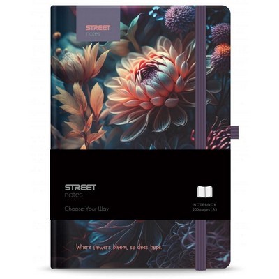 ΣΗΜΕΙΩΜΑΤΑΡΙΟ STREET FLOWERS BLOSSOM ΡΙΓΕ A5 48Φ 80gr