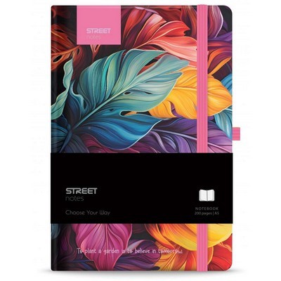 ΣΗΜΕΙΩΜΑΤΑΡΙΟ STREET FLOWERS ΡΙΓΕ PETAL A5 48Φ 80gr