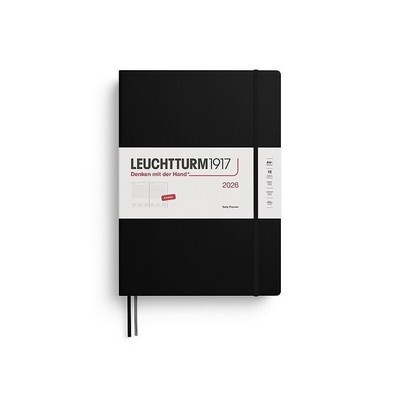 DAILY PLANNER LEUCHTTURM1917 A4 2026 HARDCOVER BLACK