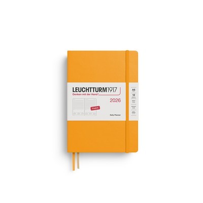 LEUCHTTURM1917 2026 DAILY PLANNER MEDIUM HARDCOVER Α5 RISING SUN