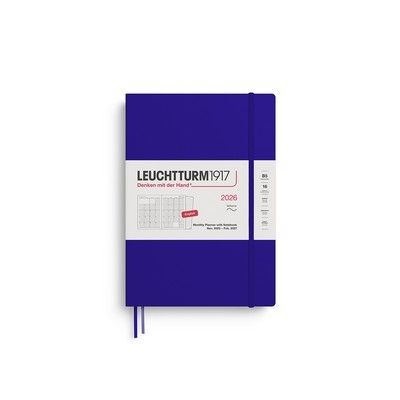 LEUCHTTURM1917 MONTHLY PLANNER & NOTEBOOK COMPOSITION B5 2026 SOFTCOVER INK