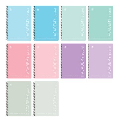 TYPOTRUST ACADEMY PASTEL ΤΕΤΡΑΔΙΟ ΣΠΙΡΑΛ Α4 4Θ. 120Φ