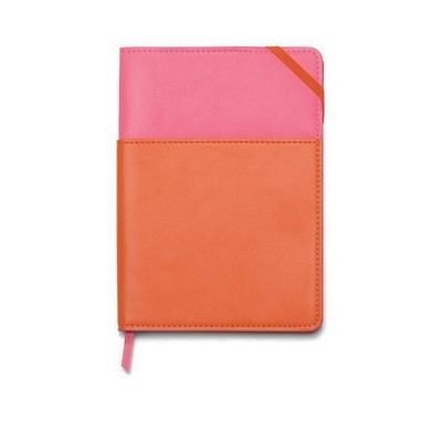 ΣΗΜΕΙΩΜΑΤΑΡΙΟ ΜΕ ΘΗΚΗ VEGAN LEATHER POCKET JOURNAL PINK & CHILLI