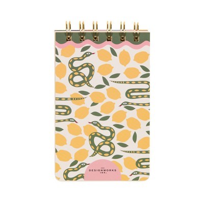 ΣΗΜΕΙΩΜΑΤΑΡΙΟ A6 ΣΠΙΡΑΛ DESIGNSWORK VINTAGE SASS TWIN WIRE NOTEPAD  SNAKE