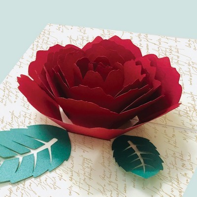 ΕΥΧΕΤΗΡΙΑ ΚΑΡΤΑ ORIGAMI 3D ΤΡΙΑΝΤΑΦΥΛΛΟ  12Χ17