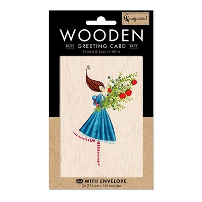 ΞΥΛΙΝΗ ΕΥΧΕΤΗΡΙΑ ΚΑΡΤΑ COZYWOOD C6 BOUQUET