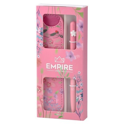 ΣΤΥΛΟ BALL POINT ΜΕ ΘΗΚΗ ΣΕ ΚΟΥΤΑΚΙ ΔΩΡΟΥ BLUE FLORAL