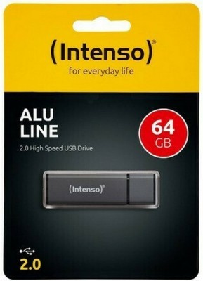 USB STICK INTENSO ALU LINE 64GB USB 2.0 ANTRACITE