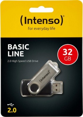 USB STICK INTENSO 32GB 2.0 BASIC LINE BLACK