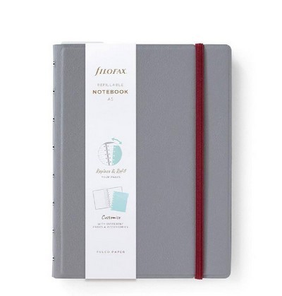FILOFAX CONTEMPORARY A5 REFILLABLE NOTEBOOK GRAPHITE 115123