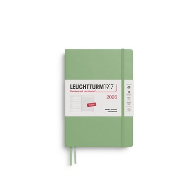 WEEKLY PLANNER & NOTEBOOK LEUCHTTURM1917MEDIUM Α5 2016 HARDCOVER SAGE