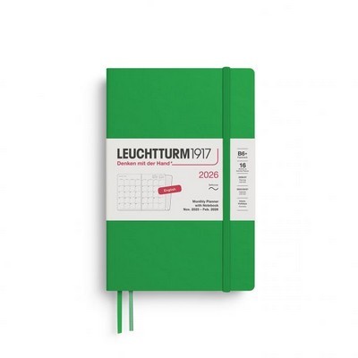 LEUCHTTURM1917 MONTHLY PLANNER & NOTEBOOK B6 2026 SOFTCOVER SPRING LEAF