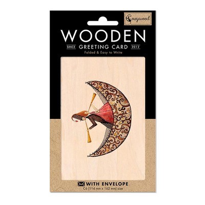 ΕΥΧΕΤΗΡΙΑ ΚΑΡΤΑ COZYWOOD ΞΥΛΙΝΗ C6 JOY FOR TWO