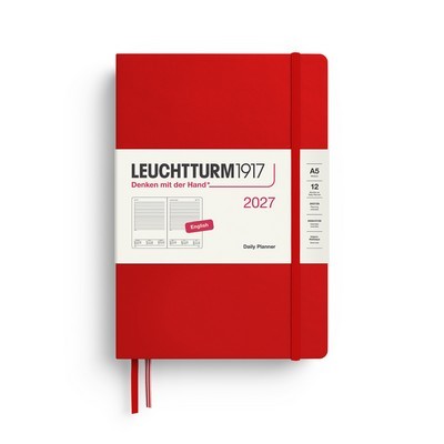 ΗΜΕΡΟΛΟΓΙΟ ΗΜΕΡΗΣΙΟ LEUCHTTURM 2027 A5 CHERRY