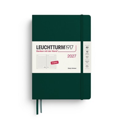 ΗΜΕΡΟΛΟΓΙΟ ΗΜΕΡΗΣΙΟ LEUCHTTRUM1917 2027 A5 DOT FOREST GREEN