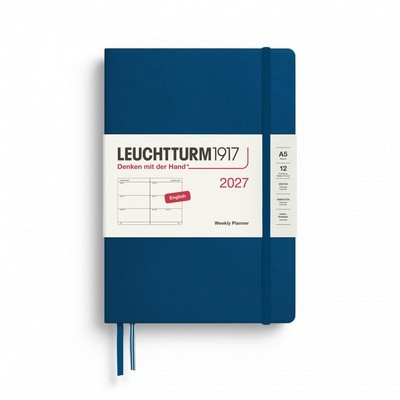 WEEKLY PLANNER LEUCHTTURM1917 2027 A5 HARDCOVER 12M INDIGO