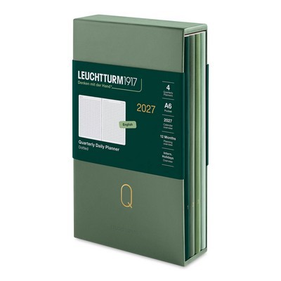 DAILY PLANNER LEUCHTTURM1917 2027 QUARTERLY SET OF 4