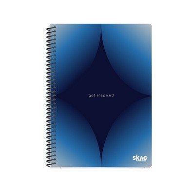 ΤΕΤΡΑΔΙΟ SKAG ΣΠΙΡΑΛ ΡΙΓΕ 3Θ Α4 BLUE PREMIUM