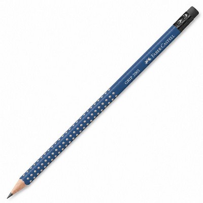 ΜΟΛΥΒΙ ΜΕ ΓΟΜΑ FABER CASTELL GRIP 2001 ΤΙΡΚΟΥΑΖ HB