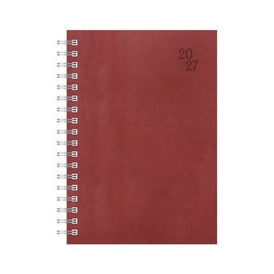 ΗΜΕΡΟΛΟΓΙΟ ΗΜΕΡΗΣΙΟ 2027 ΣΠΙΡΑΛ WRITING FIELDS BURGUNDY B5