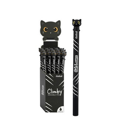 ΣΤΥΛΟ i-TOTAL XL3600 CLIMBY ERASABLE PEN BLACK CAT